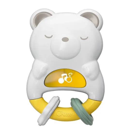 Игрушка погремушка-ночник Chicco Мишка 2 в 1