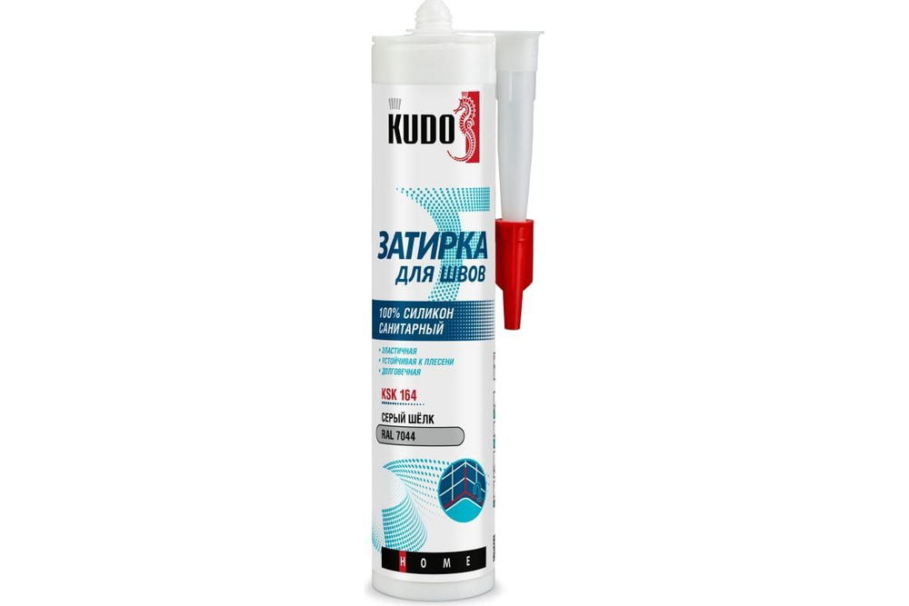 Герметик-затирка для швов KUDO HOME KSK-174 силиконовый санитарный, песочно-жёлтый RAL 1002