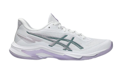 Женские кроссовки для бадминтона/сквоша Asics Netburner Ballistic FF 4 - white/dahlia