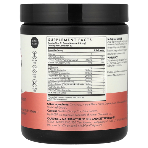 Terra Origin, Healthy Gut™, добавка для здоровья кишечника, со вкусом арбуза, 243 г (8,57 унции)