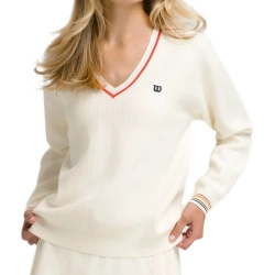 Женская Кофта теннисная Wilson Riviera Sweater - sandrift