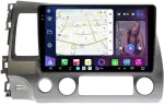 Магнитола для Honda Civic 8 4d 2005-2012 (левый руль) - FarCar S500-TS20 монитор 10.36" 2K QLED на Android 14, Быстрейшая, CarPlay, 4G SIM-слот