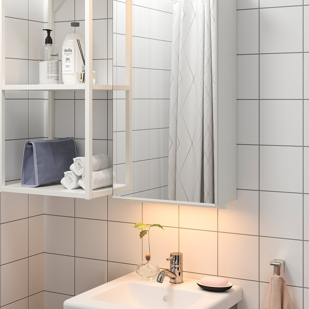 IKEA SILVERGLANS  (ИКЕА СИЛВЕРГЛАНС)  -  Светодиодная лента для ванной - диммируемая, белый 40 см