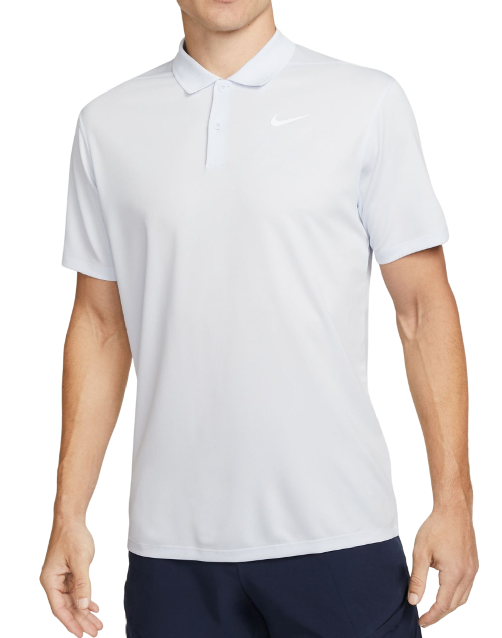 Мужское теннисное поло Nike Court Dri-Fit Pique Polo - белый