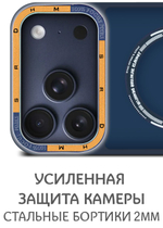 Дизайнерский чехол из мягкого пластика для IPHONE 17 PRO с MagSafe и усиленной защитой камеры