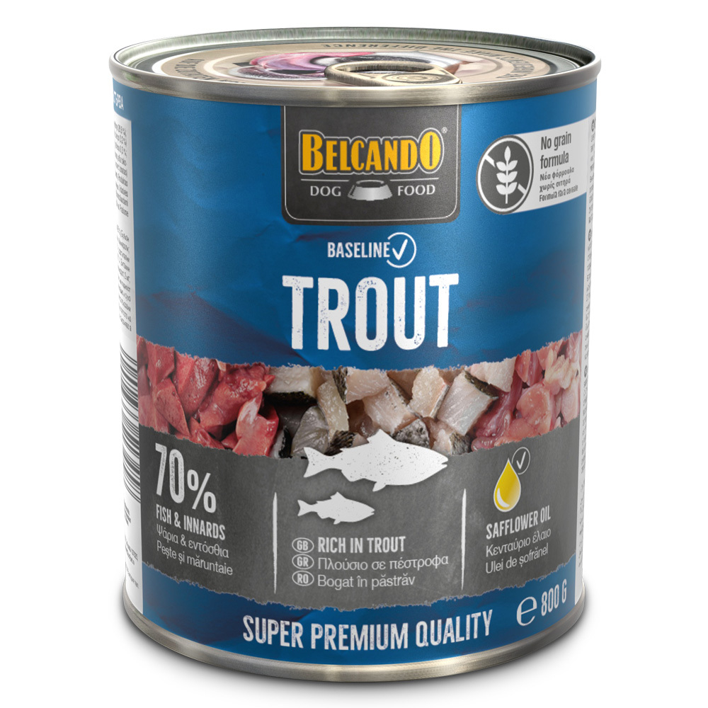 BELCANDO Rich in Trout / Белькандо консервы для собак Форель, 800 г