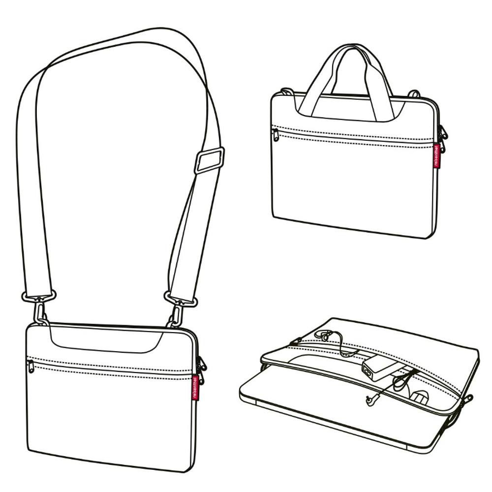 Сумка для ноутбука netbookbag dark ruby