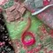 Вышивка на сетке салатовая 29 см