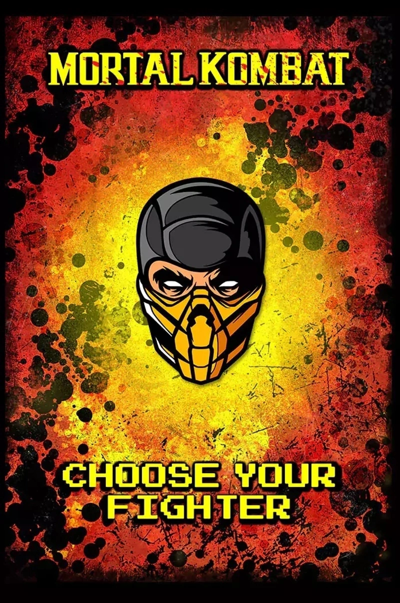 Металлический пин «Mortal Kombat: Scorpion»