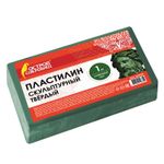 Пластилин скульптурный ОСТРОВ СОКРОВИЩ, оливковый, 1 кг, твердый, 227474