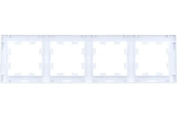 Рамка Systeme Electric ATLASDESIGN 4-постовая белая 35950