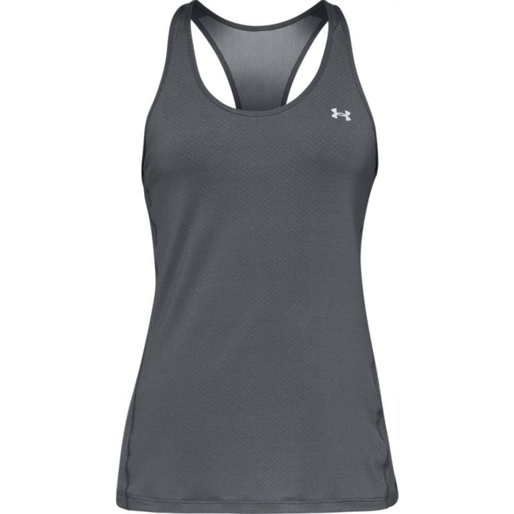 Женский топ теннисный Under Armour HeatGear Armour Racer Tank - серый