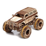 Джип БигФут 4x4 от DROVO - Деревянный конструктор, сборная механическая модель, 3d пазл