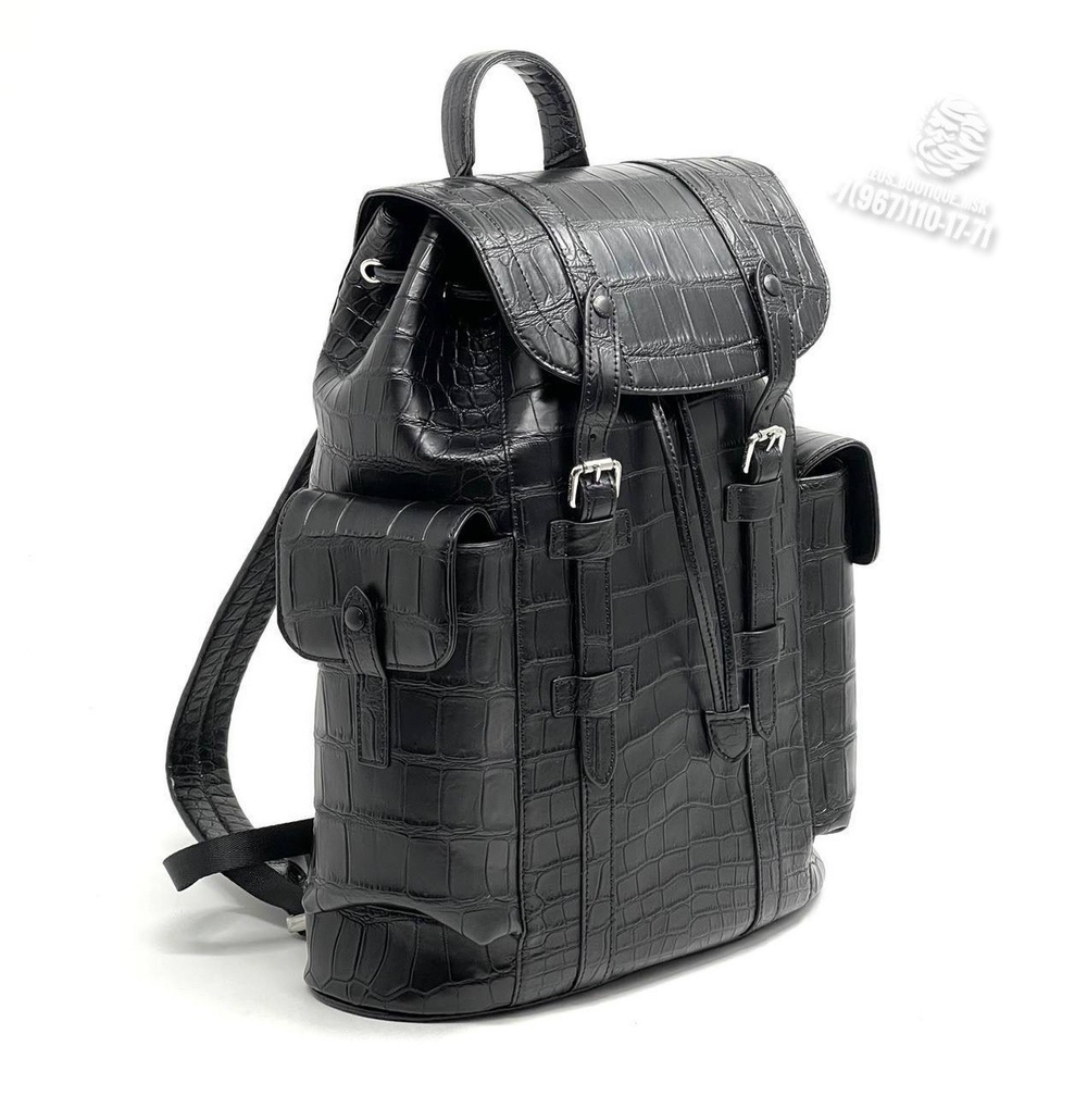 Рюкзак Louis Vuitton Christopher из кожи крокодила