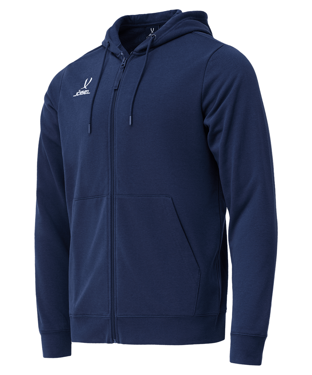 Худи на молнии ESSENTIAL Cotton Zip Hoodie, темно-синий