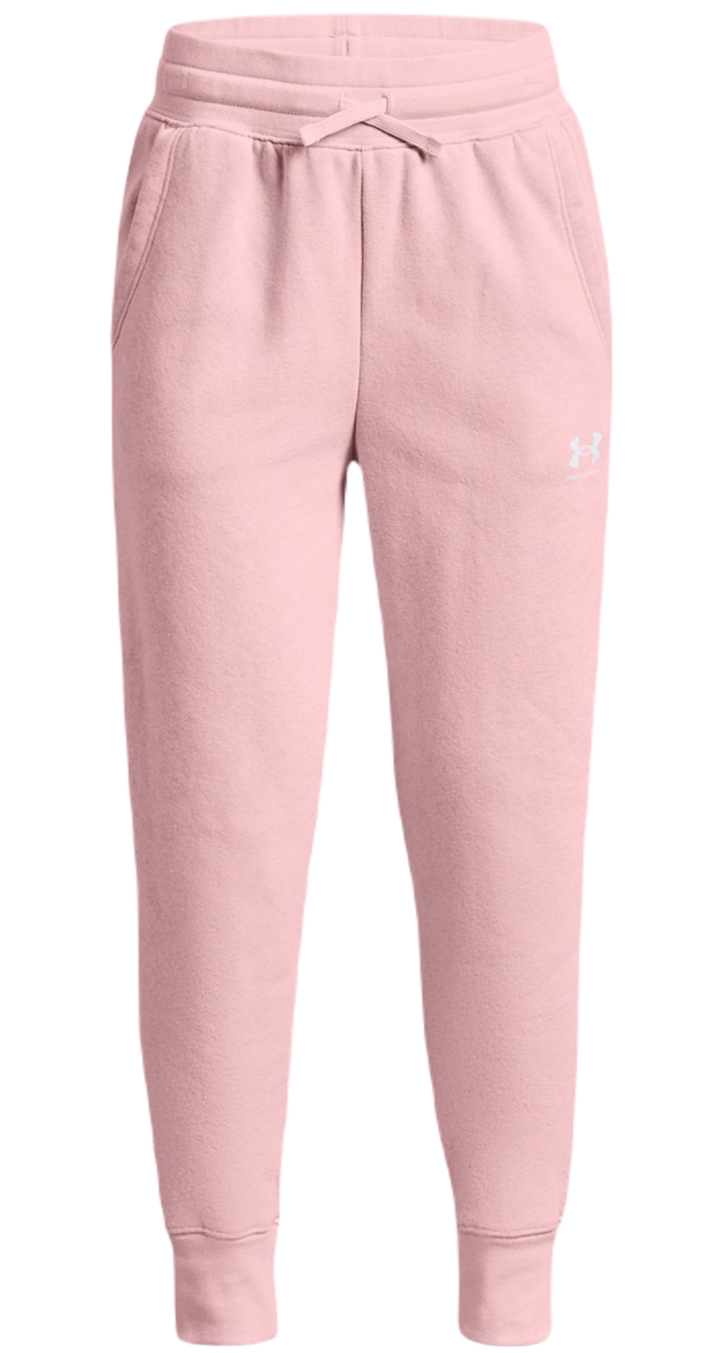 Штаны для девочки теннисные Under Armour Girls UA Rival Fleece LU Joggers - prime pink/white