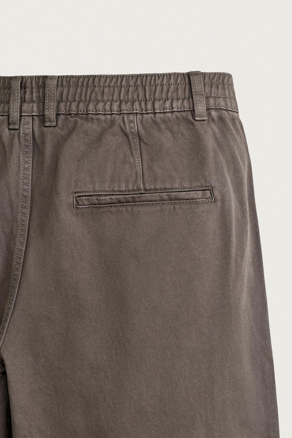 ZARA БРЮКИ RELAXED FIT С ЭФФЕКТОМ ПОТЕРТОСТИ И СКЛАДКАМИ, ТЕМНЫЙ РЫЖЕВАТО-КОРИЧНЕВЫЙ