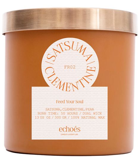 Satsuma Clementine, свеча Feed your soul collection, Echoes