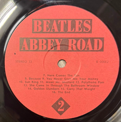 Виниловая пластинка The Beatles - Abbey Road LP Россия