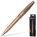 Ручка подарочная шариковая BRAUBERG "Oceanic Gold", корпус золотистый, узел 1 мм, линия письма 0,7 мм, синяя, 140722