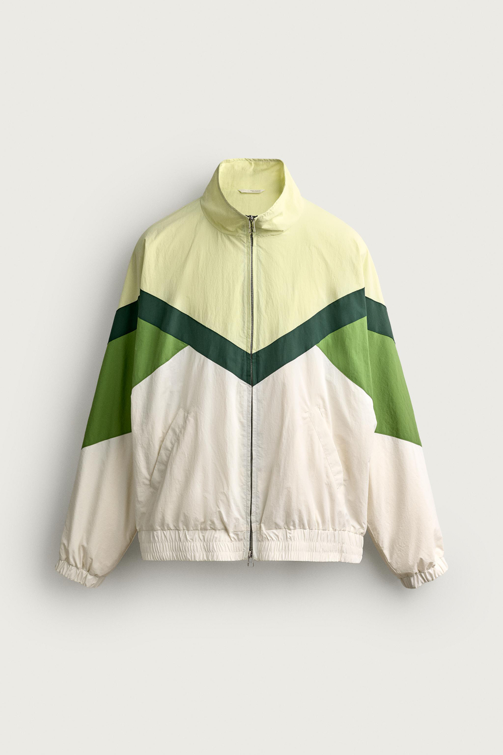 КУРТКА ИЗ ТЕХНИЧЕСКОЙ ТКАНИ COLOR BLOCK — ZARA