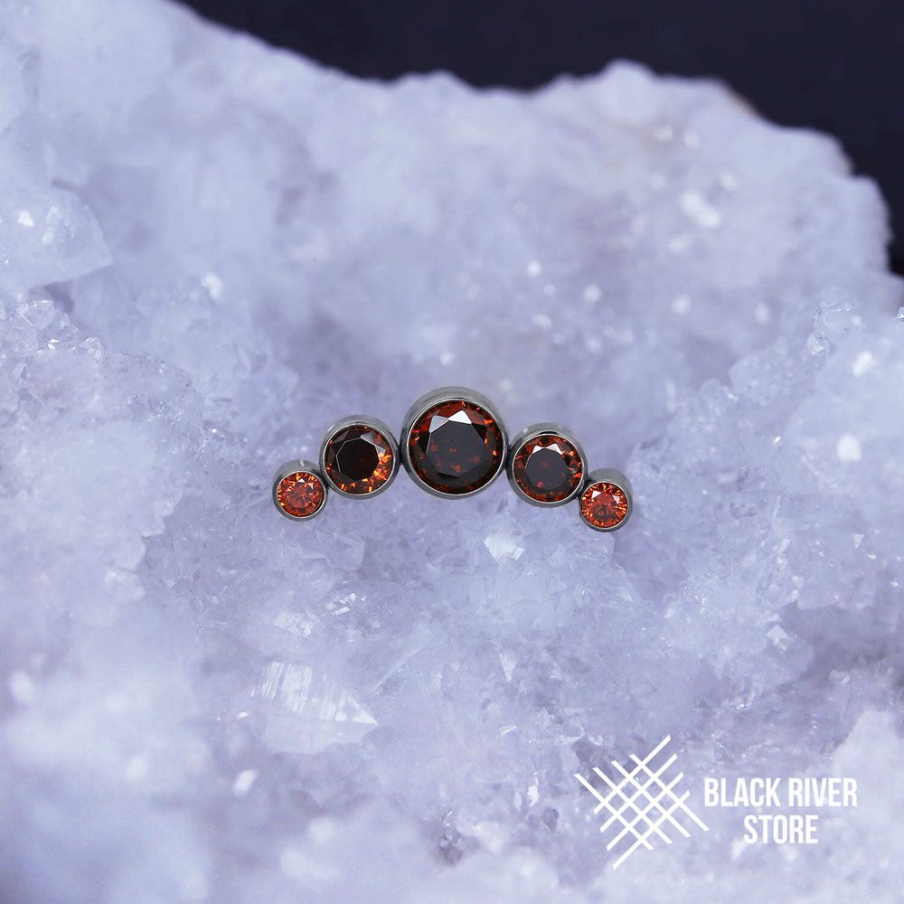 5K Dark Garnet CZ