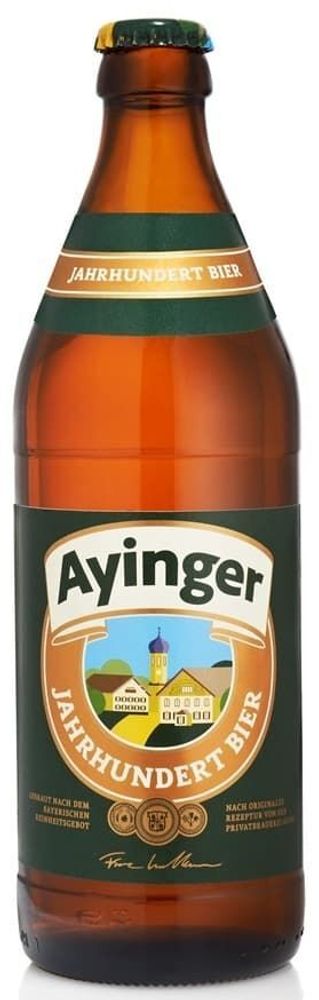 Пиво Аингер Столетнее / Ayinger Jahrhundert Bier 0.5 - стекло