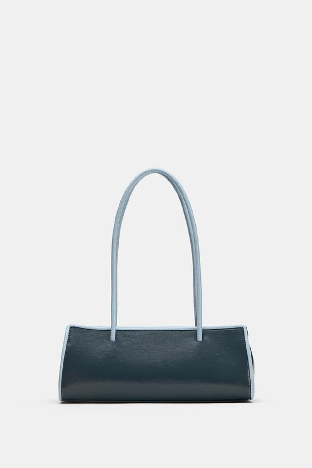 ZARA ПРЯМОУГОЛЬНАЯ СУМКА С ПЛЕЧЕВЫМ РЕМНЕМ, СИНИЙ