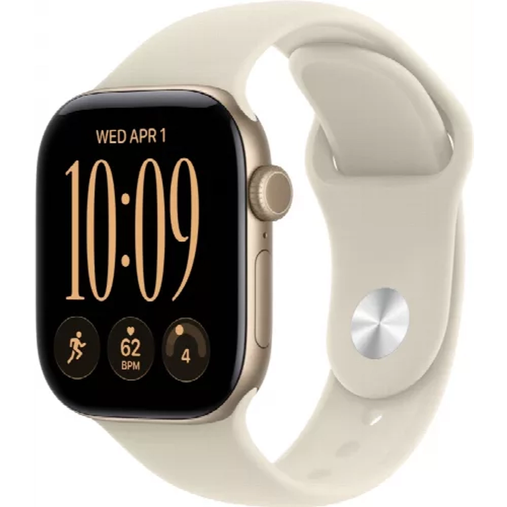 Apple Watch S12 42 mm Light Gold Aluminum Case | Sand Sport Band, M/L