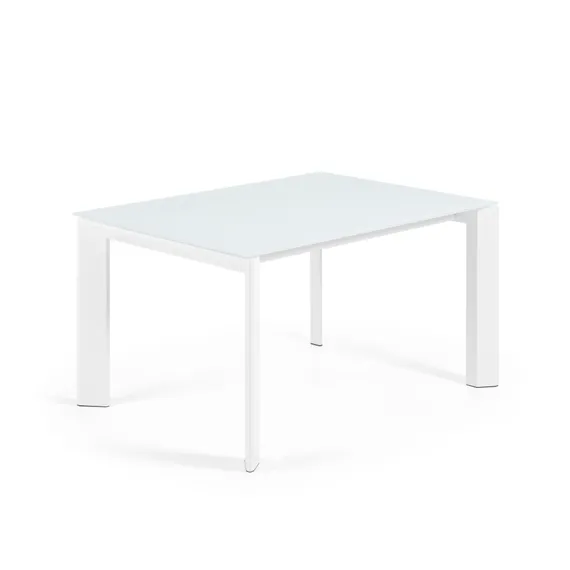 ATTA Стол 140 (200) x90 белый, стекло