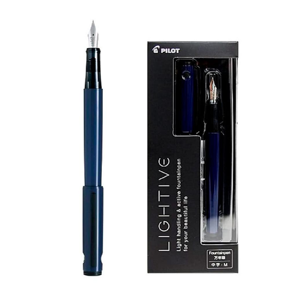 Перьевая ручка Pilot Lightive с пером M синяя (FLT-2SR-ANVM) 2