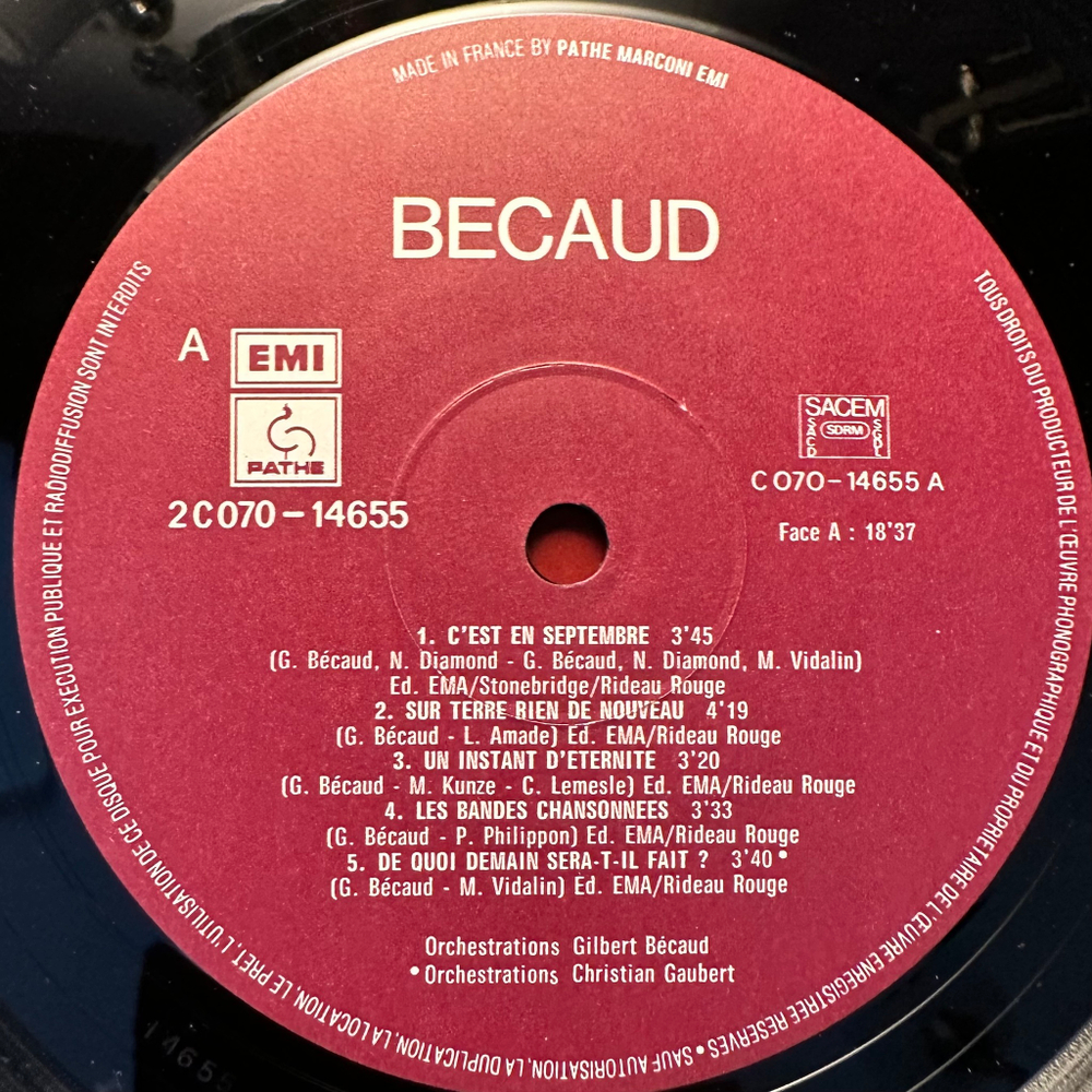 Becaud - Becaud (Франция 1978г.)