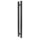 Ручка скоба офисная AVERS HC-0920-40*20/800-INOX-BLM черная