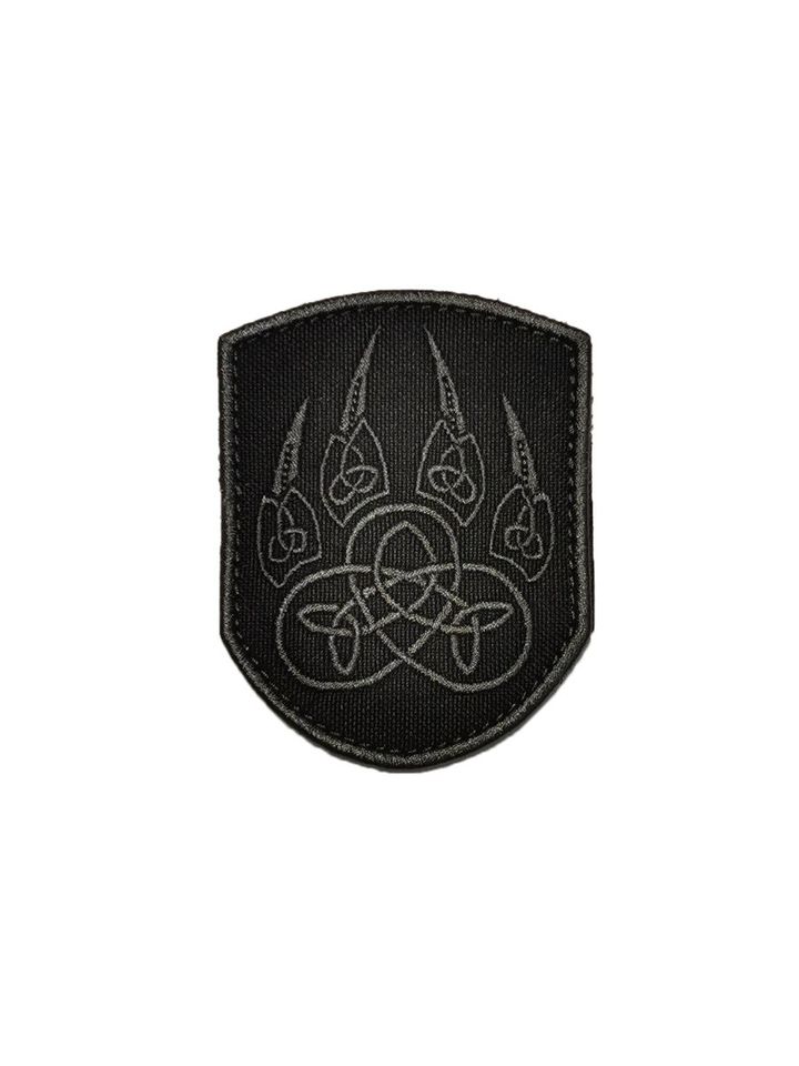 Патч лапа Велеса волк (черно-серый)