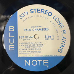 Винтажная виниловая пластинка LP Paul Chambers Quartet Bass On Top (Япония 1977) (Без Оби)