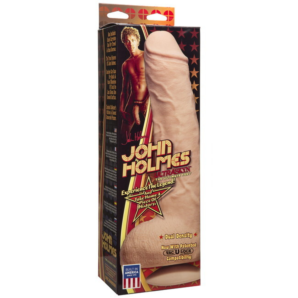 Реалистичный фаллоимитатор John Holmes (Цвет: телесный)