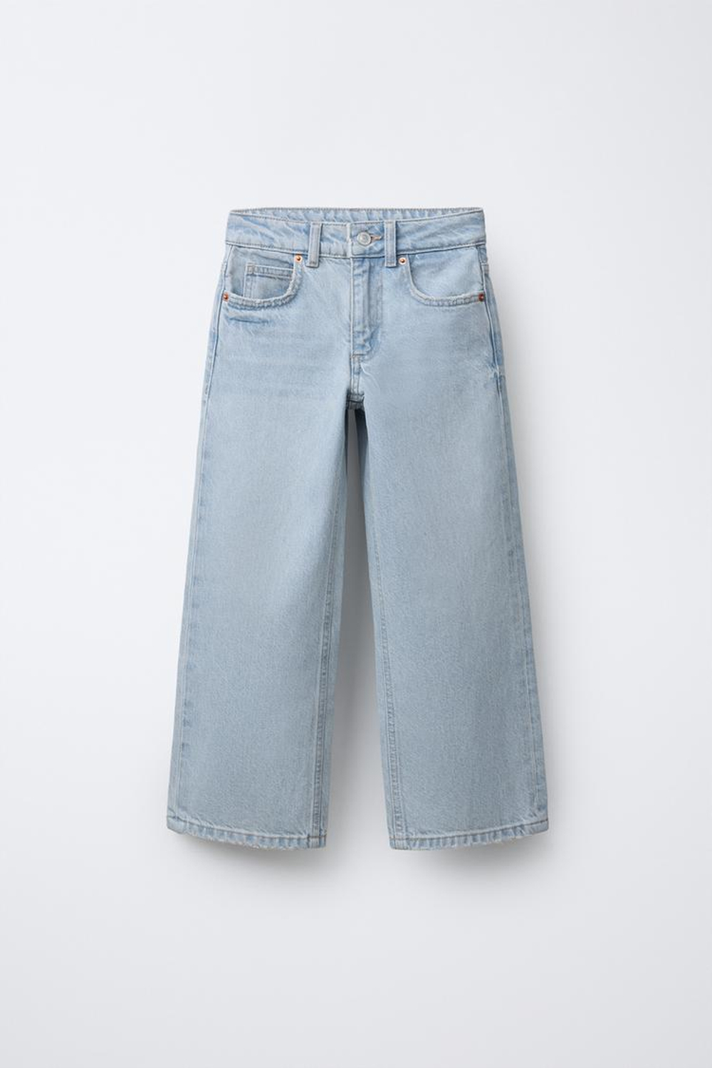 ZARA ДЖИНСЫ WIDE LEG, ГОЛУБОЙ