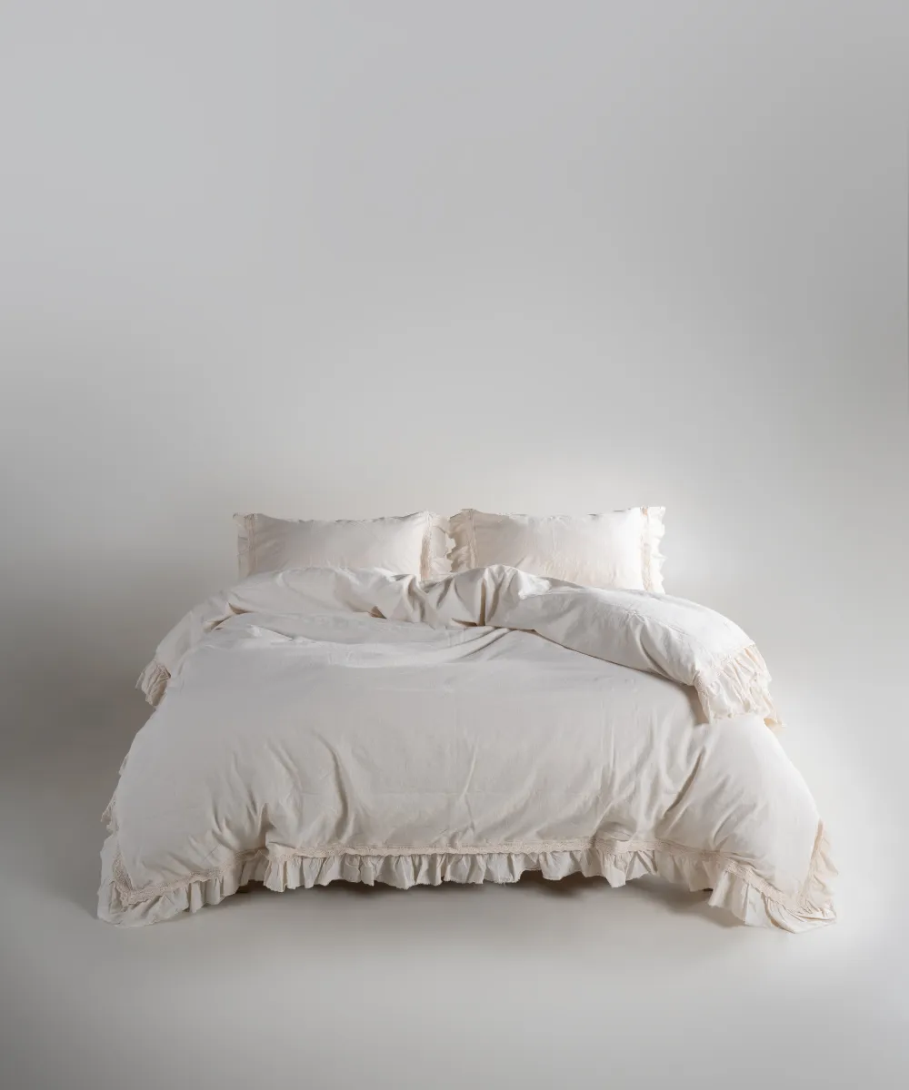 Lımasso КПБ 4 пр. Francessa Natural Cream пододеяльник 200*220, простынь 240*260, наволочки 50*70 2шт — фото 2