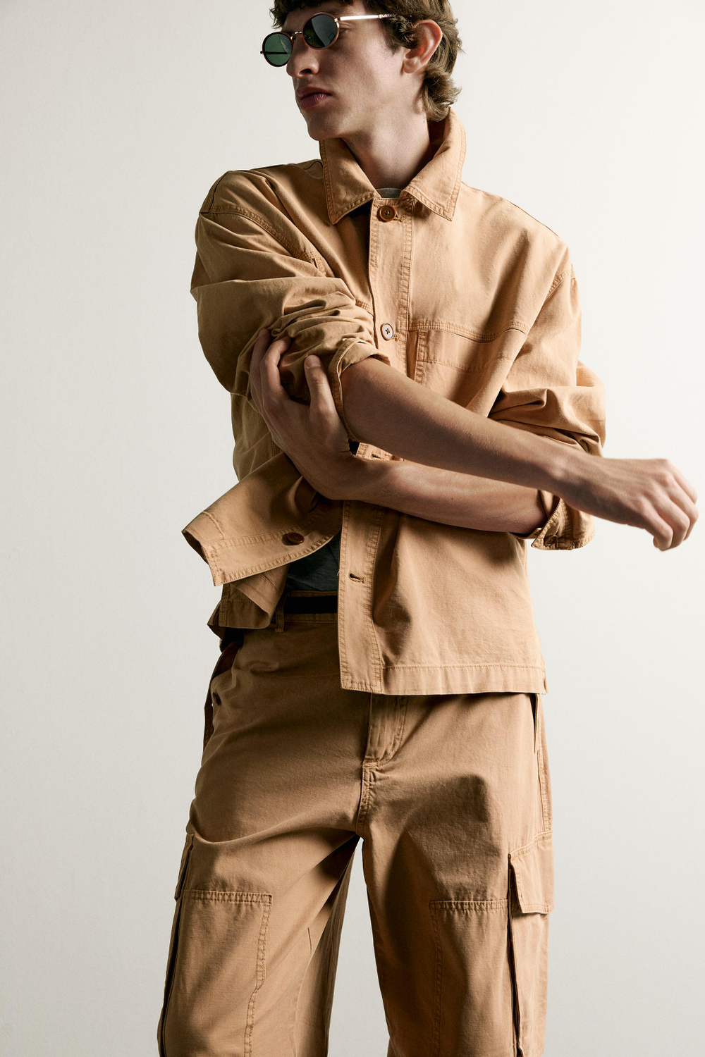 КУРТКА-РУБАШКА СВОБОДНОГО КРОЯ С КАРМАНАМИ — ZARA · 8281/793