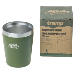 Tramp Термостакан металлический 250 мл, TRC-101, оливковый