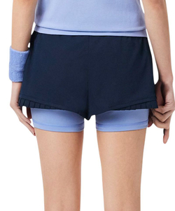 Женские теннисные шорты Lacoste Ultra Dry Lined Tennis - navy blue/purple