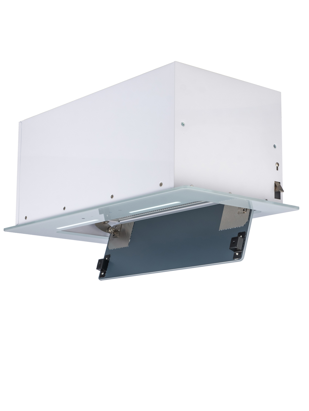 Вытяжка встраиваемая MACBI M-Box-G 60R WHITE белое стекло 850 м3/ч +ПДУ