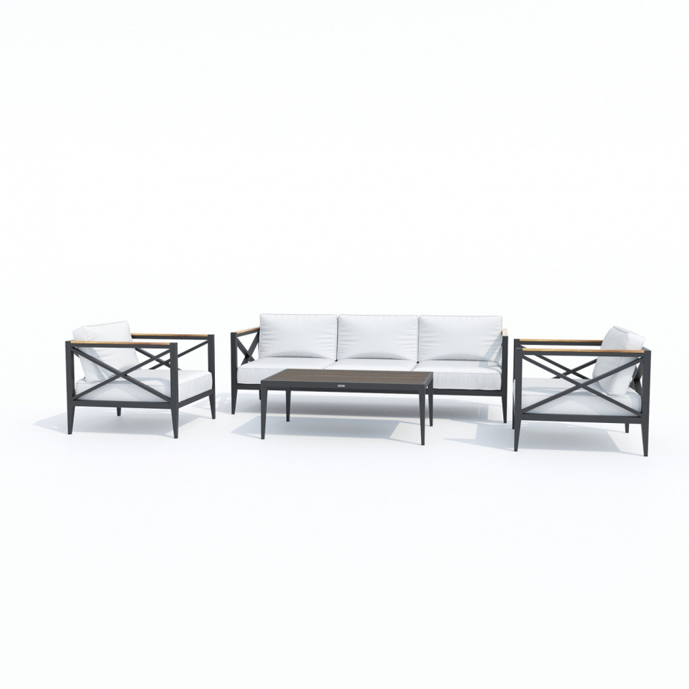 Лаунж зона Ideal Patio ВЕРИТА  белая - каркас карбон