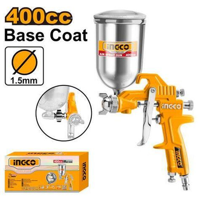 Краскопульт пневматический 400 мл. 1,5мм SUPER INGCO ASG4042