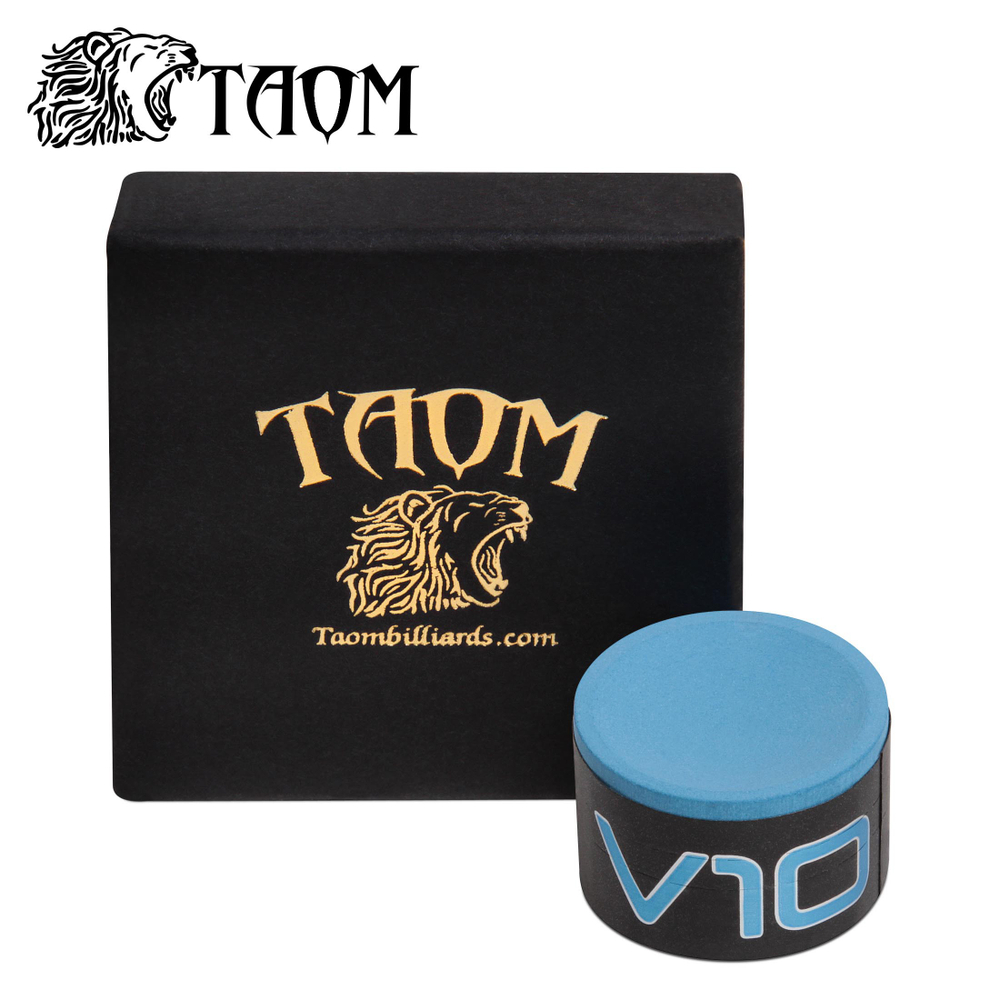 Мел бильярдный "Taom V10 Chalk" Blue 6шт.
