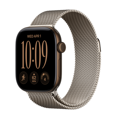 Умные часы Apple Watch Series 12 GPS + Cellular 42mm Darkbronze Aluminum Case with Natural Milanese Loop One Size (Fits Most)