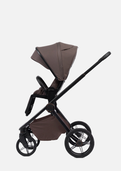 Peppy Коляска детская Monaco Plus 2 в 1 Brownie (коричневый), рама черная