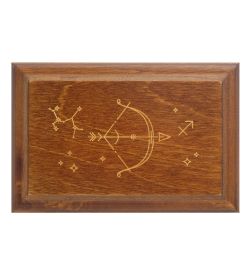 JW-12/07 Шкатулка деревянная «Знак Зодиака - Стрелец»