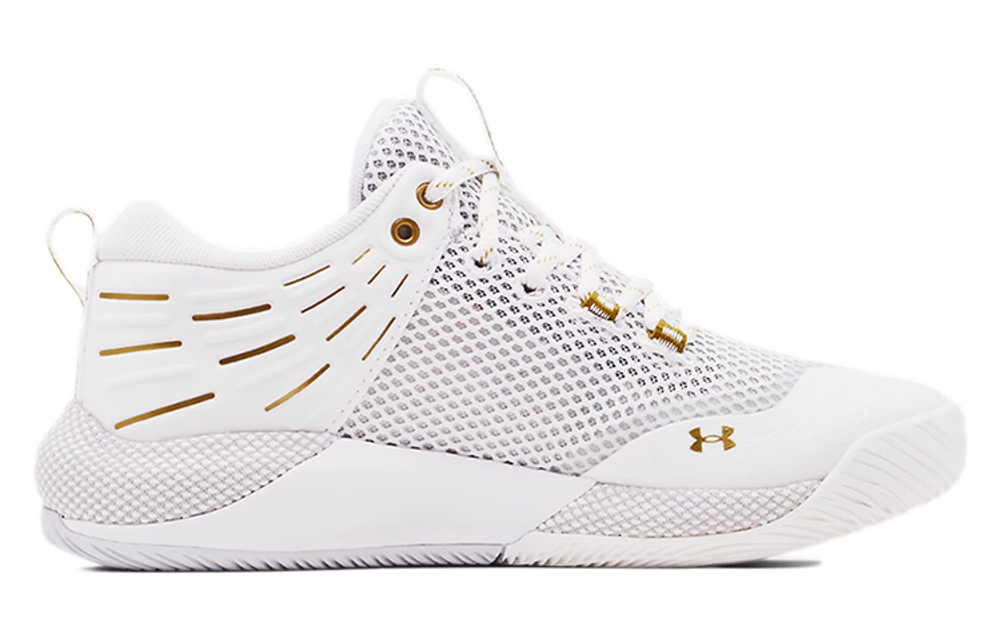 Under Armour Hovr Block City "White Metallic Gold" Women"s