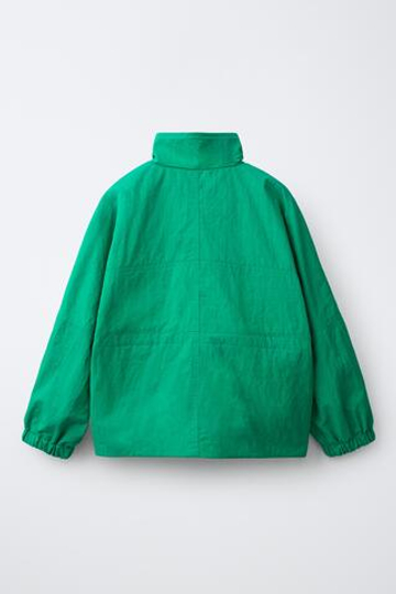 ZARA ПАРКА WATER REPELLENT С КУЛИСКОЙ, ЗЕЛЕНЫЙ